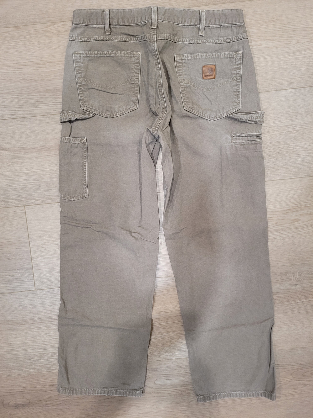 Carhartt Men's Khaki Work Pants - Utility Carpenter Trousers